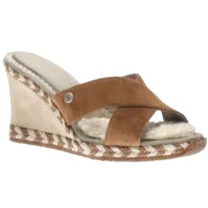Ugg Australia Margot Chestnut Wedge Size 7
